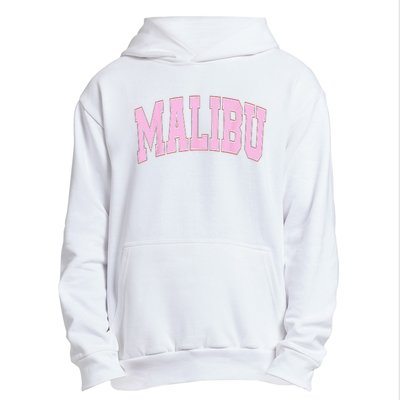 Preppy Varsity Style Pink Malibu California Trendy Urban Pullover Hoodie