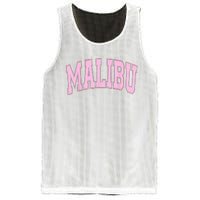 Preppy Varsity Style Pink Malibu California Trendy Mesh Reversible Basketball Jersey Tank