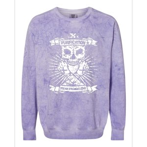 Purification Vegan Straight Edge Colorblast Crewneck Sweatshirt