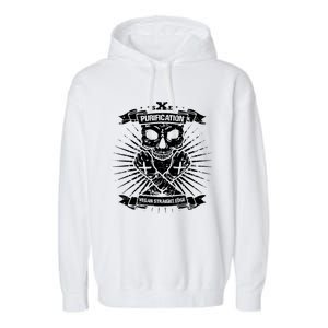 Purification Vegan Straight Edge Garment-Dyed Fleece Hoodie