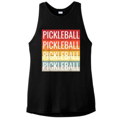 Pickleball Vintage Sunshine Design A Sports Lover Ladies PosiCharge Tri-Blend Wicking Tank