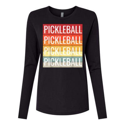 Pickleball Vintage Sunshine Design A Sports Lover Womens Cotton Relaxed Long Sleeve T-Shirt