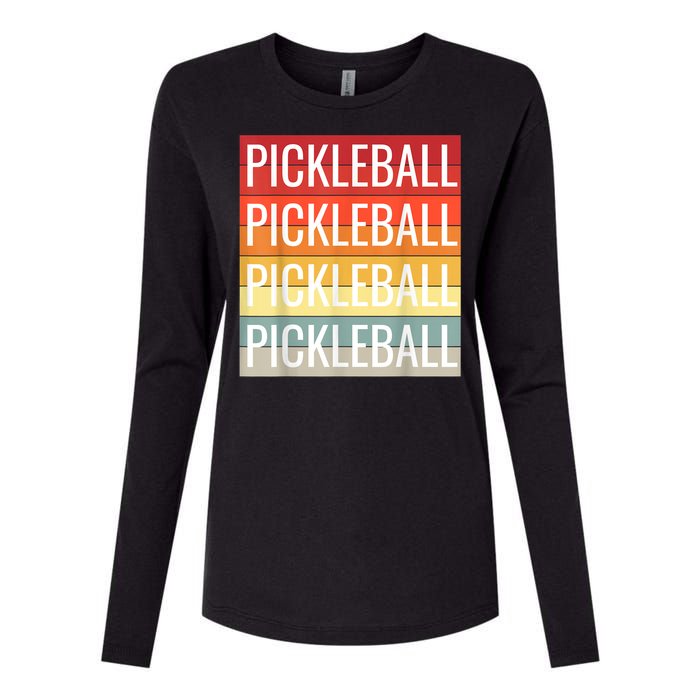 Pickleball Vintage Sunshine Design A Sports Lover Womens Cotton Relaxed Long Sleeve T-Shirt