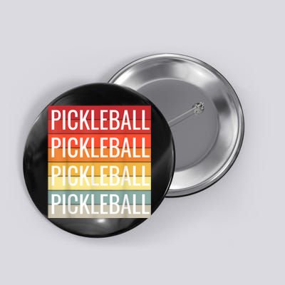 Pickleball Vintage Sunshine Design A Sports Lover Button