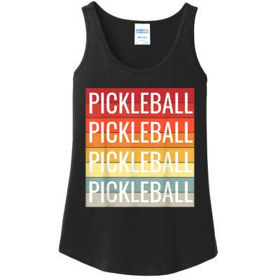 Pickleball Vintage Sunshine Design A Sports Lover Ladies Essential Tank