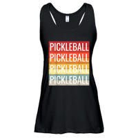 Pickleball Vintage Sunshine Design A Sports Lover Ladies Essential Flowy Tank