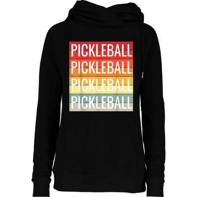 Pickleball Vintage Sunshine Design A Sports Lover Womens Funnel Neck Pullover Hood