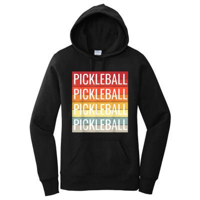 Pickleball Vintage Sunshine Design A Sports Lover Women's Pullover Hoodie