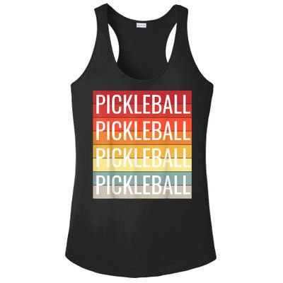 Pickleball Vintage Sunshine Design A Sports Lover Ladies PosiCharge Competitor Racerback Tank