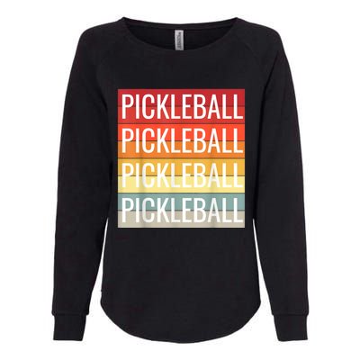 Pickleball Vintage Sunshine Design A Sports Lover Womens California Wash Sweatshirt