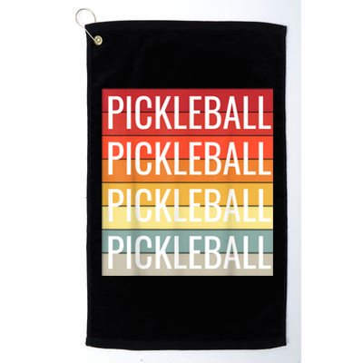 Pickleball Vintage Sunshine Design A Sports Lover Platinum Collection Golf Towel