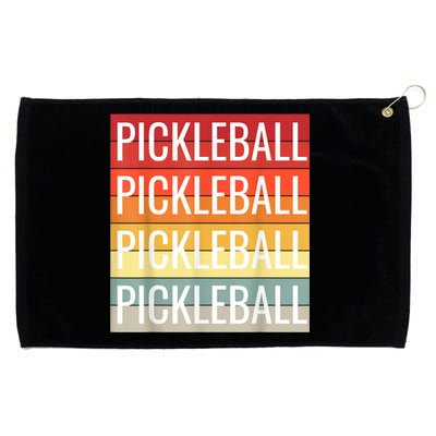 Pickleball Vintage Sunshine Design A Sports Lover Grommeted Golf Towel