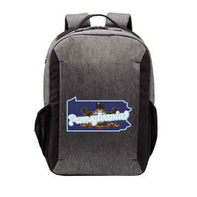 Pennsylvania Vintage State Flag Logo Vector Backpack