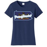 Pennsylvania Vintage State Flag Logo Women's T-Shirt