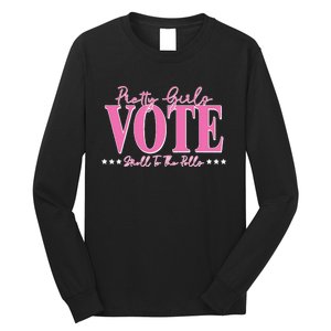 Pretty Vote Stroll To The Polls Voting Design Long Sleeve Shirt