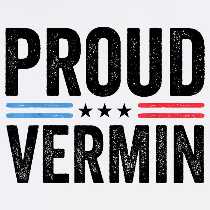 Proud Vermin Simple Word Text Only Vintage Distress Knit Cap Winter Beanie