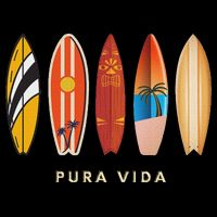 Pura Vida Surfboards Costa Rica Surfing Cooling Performance Crew T-Shirt
