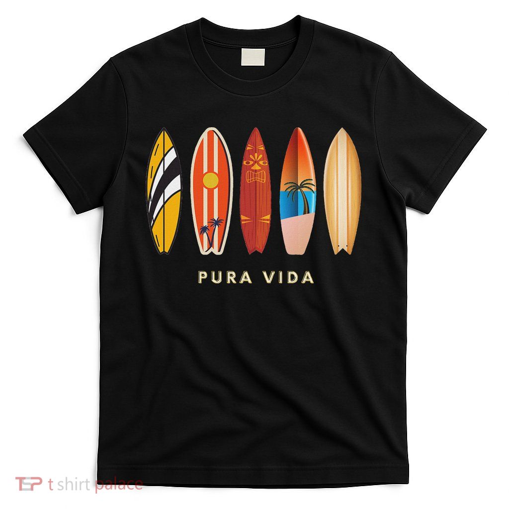 Pura Vida Surfboards Costa Rica Surfing T-Shirt