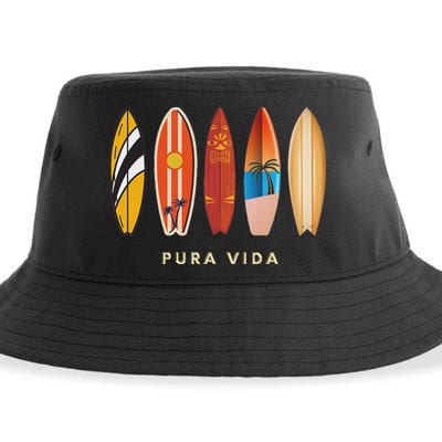 Pura Vida Surfboards Costa Rica Surfing Sustainable Bucket Hat