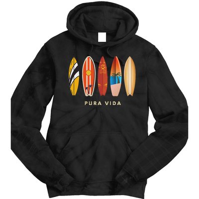 Pura Vida Surfboards Costa Rica Surfing Tie Dye Hoodie