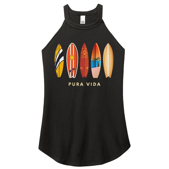 Pura Vida Surfboards Costa Rica Surfing Women's Perfect Tri Rocker Tank