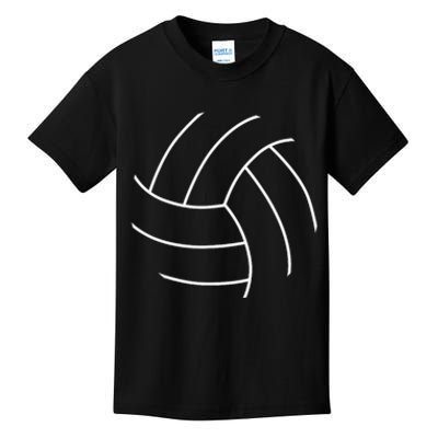 Plain Volleyball Seams Volleyball Player Kids T-Shirt