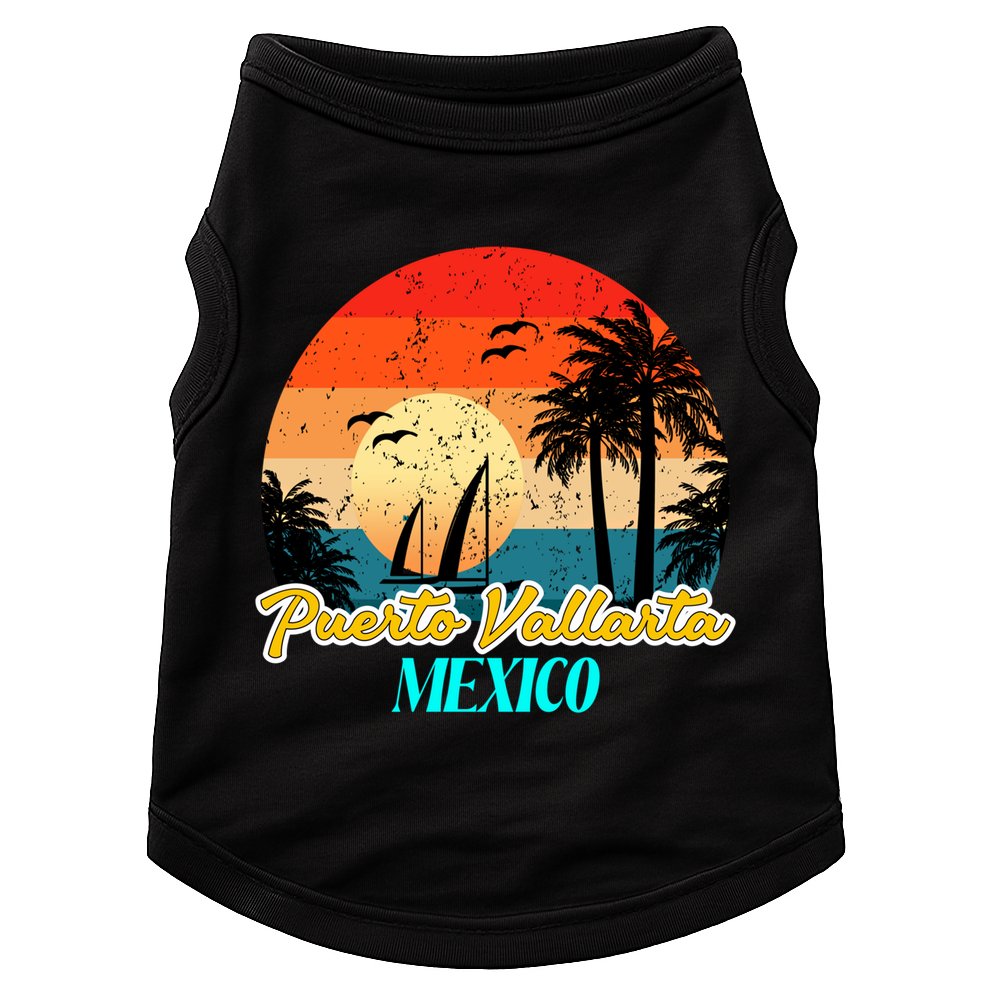 Puerto Vallarta Souvenirs Mexico Vacation Vacay Mode Great Gift Doggie Tank