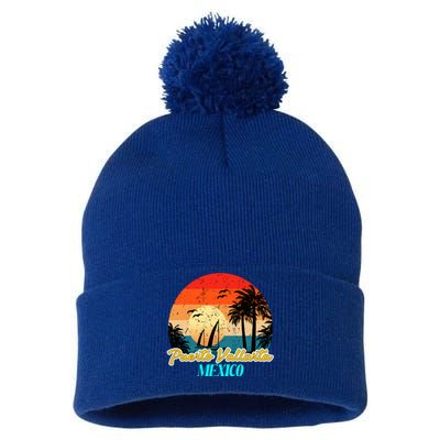 Puerto Vallarta Souvenirs Mexico Vacation Vacay Mode Great Gift Pom Pom 12in Knit Beanie