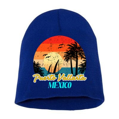 Puerto Vallarta Souvenirs Mexico Vacation Vacay Mode Great Gift Short Acrylic Beanie