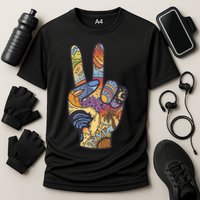 Paradise Vacation Travel Peace Sign Performance Shirt