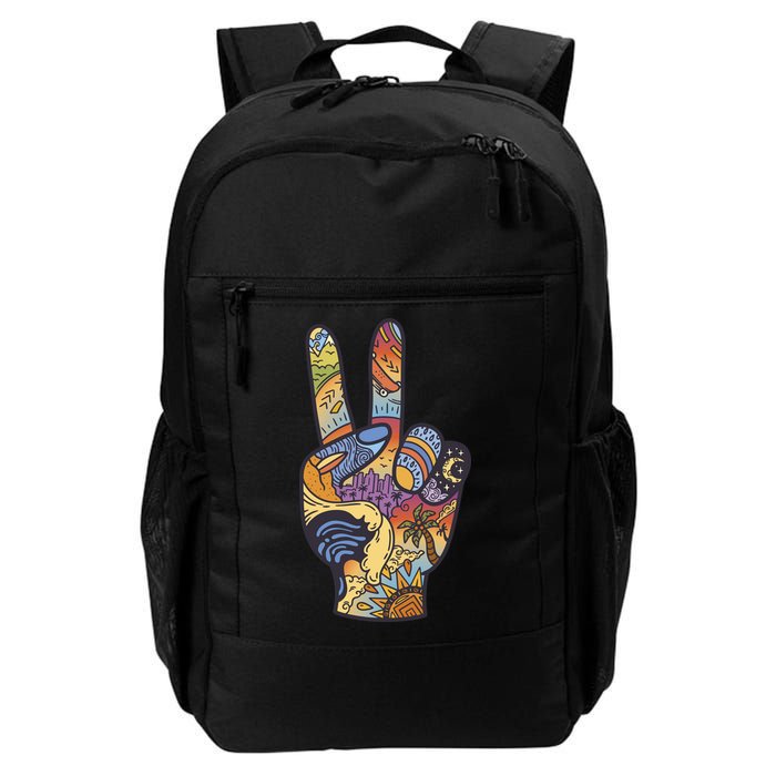 Paradise Vacation Travel Peace Sign Backpack