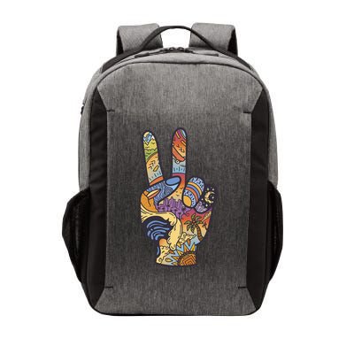 Paradise Vacation Travel Peace Sign Vector Backpack
