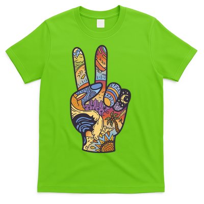 Paradise Vacation Travel Peace Sign T-Shirt