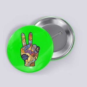 Paradise Vacation Travel Peace Sign Button