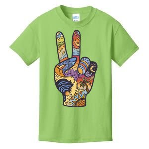 Paradise Vacation Travel Peace Sign Kids T-Shirt