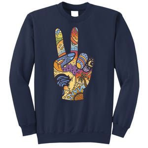 Paradise Vacation Travel Peace Sign Sweatshirt