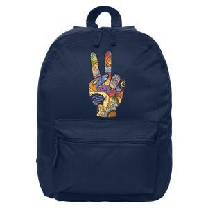 Paradise Vacation Travel Peace Sign 16 in Basic Backpack