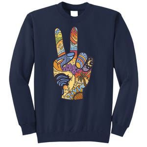 Paradise Vacation Travel Peace Sign Tall Sweatshirt