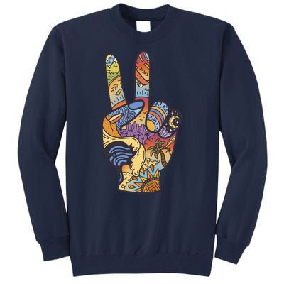 Paradise Vacation Travel Peace Sign Tall Sweatshirt