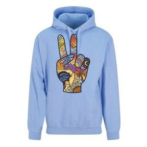 Paradise Vacation Travel Peace Sign Unisex Surf Hoodie