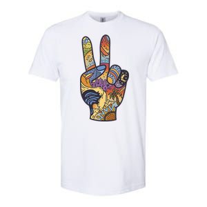 Paradise Vacation Travel Peace Sign Softstyle CVC T-Shirt