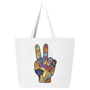 Paradise Vacation Travel Peace Sign 25L Jumbo Tote