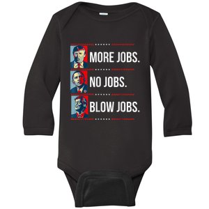 Presidents Vote Trump Anti Biden Obama Clinton Funny Choice Baby Long Sleeve Bodysuit