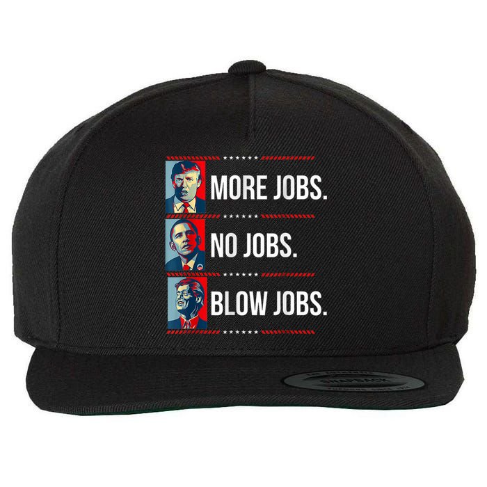 Presidents Vote Trump Anti Biden Obama Clinton Funny Choice Wool Snapback Cap