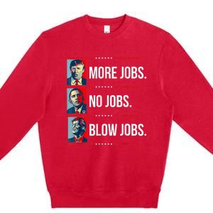 Presidents Vote Trump Anti Biden Obama Clinton Funny Choice Premium Crewneck Sweatshirt