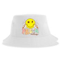 PreK Vibes Team Retro Smile Face First Day Of School Sustainable Bucket Hat