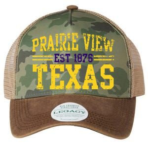 Prairie View Texas Prairie Gift Distressed Legacy Tie Dye Trucker Hat