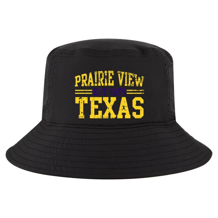 Prairie View Texas Prairie Gift Distressed Cool Comfort Performance Bucket Hat