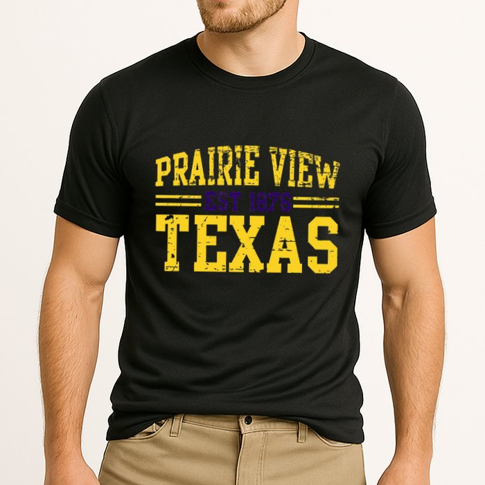 Prairie View Texas Prairie Gift Distressed Cooling Performance Crew T-Shirt