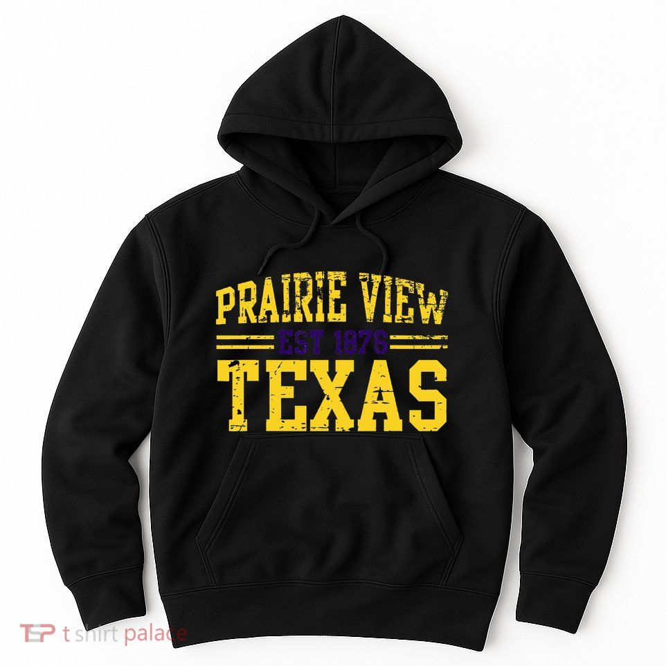 Prairie View Texas Prairie Gift Distressed Hoodie